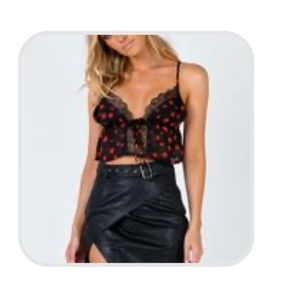 Black Leather Mini...Brand New!